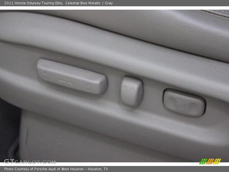 Celestial Blue Metallic / Gray 2011 Honda Odyssey Touring Elite