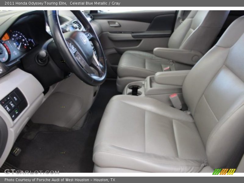 Celestial Blue Metallic / Gray 2011 Honda Odyssey Touring Elite