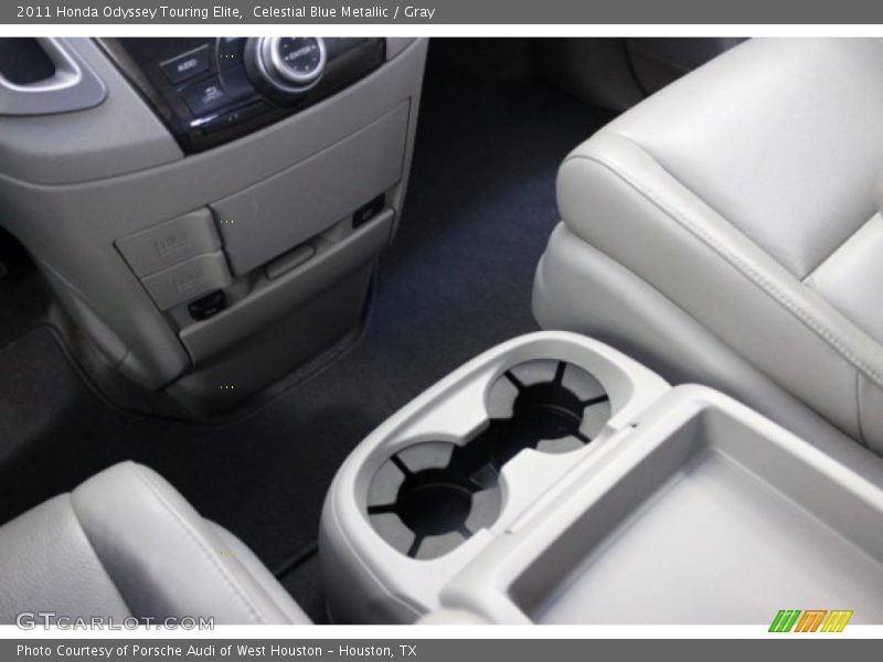 Celestial Blue Metallic / Gray 2011 Honda Odyssey Touring Elite