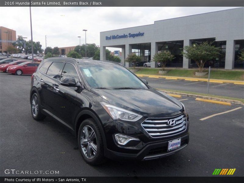 Becketts Black / Black 2016 Hyundai Santa Fe Limited