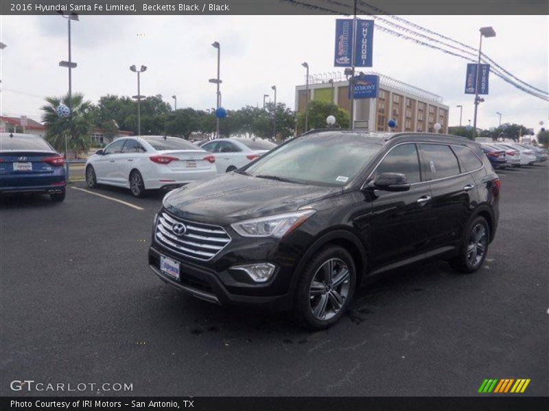 Becketts Black / Black 2016 Hyundai Santa Fe Limited