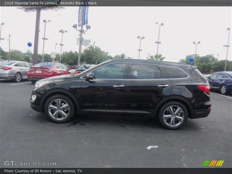 Becketts Black / Black 2016 Hyundai Santa Fe Limited