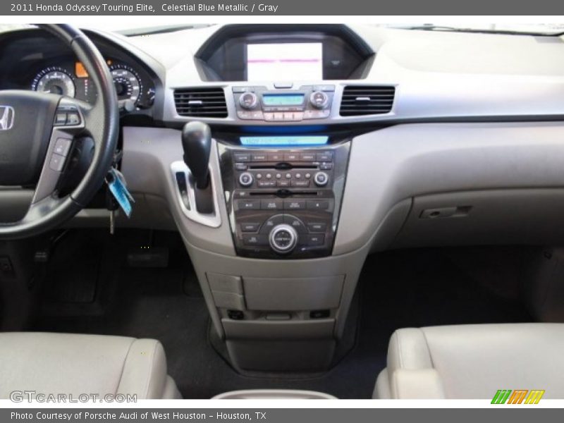 Celestial Blue Metallic / Gray 2011 Honda Odyssey Touring Elite