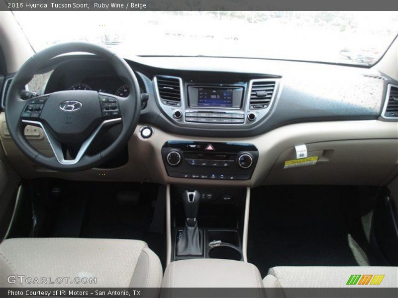Ruby Wine / Beige 2016 Hyundai Tucson Sport
