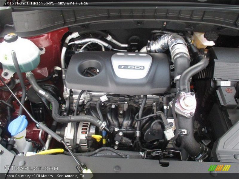 Ruby Wine / Beige 2016 Hyundai Tucson Sport