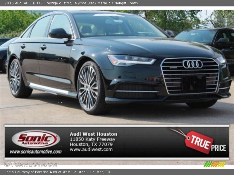 Mythos Black Metallic / Nougat Brown 2016 Audi A6 3.0 TFSI Prestige quattro