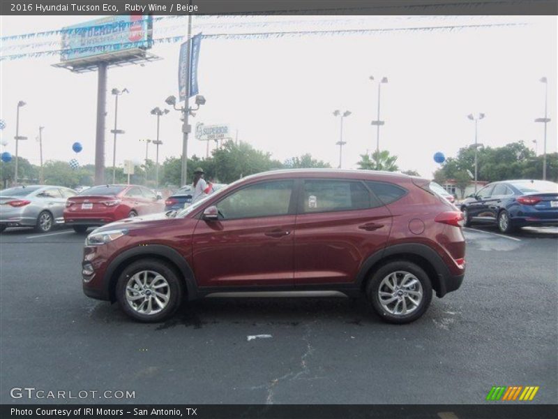 Ruby Wine / Beige 2016 Hyundai Tucson Eco