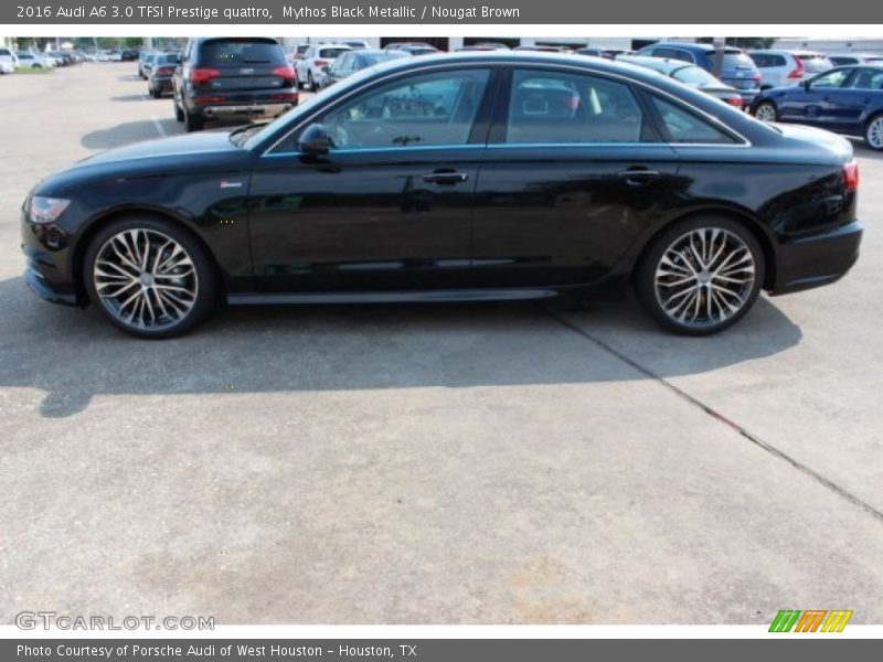 Mythos Black Metallic / Nougat Brown 2016 Audi A6 3.0 TFSI Prestige quattro