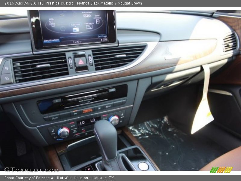Mythos Black Metallic / Nougat Brown 2016 Audi A6 3.0 TFSI Prestige quattro