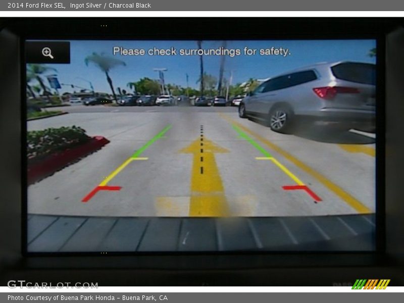 Ingot Silver / Charcoal Black 2014 Ford Flex SEL