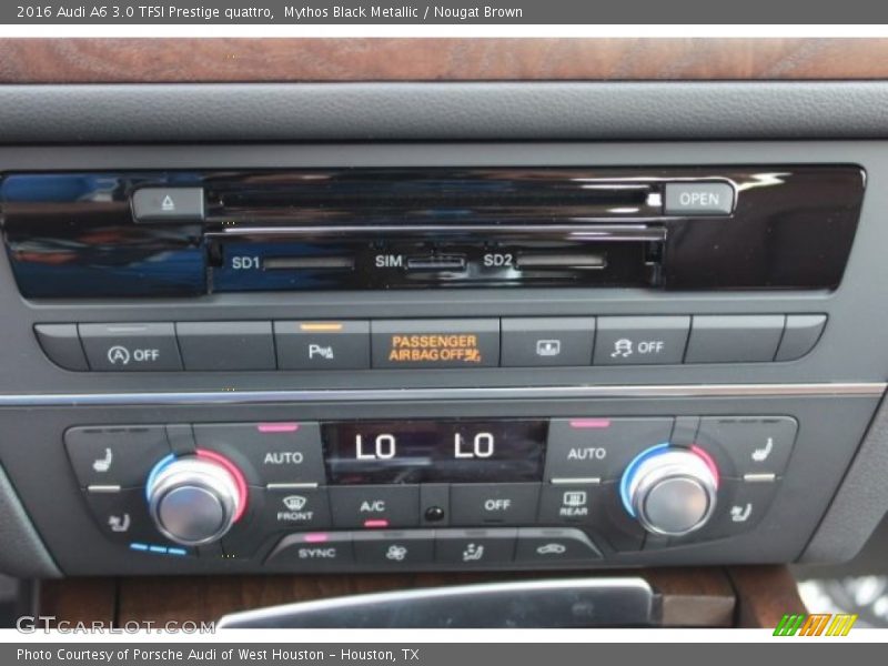 Mythos Black Metallic / Nougat Brown 2016 Audi A6 3.0 TFSI Prestige quattro