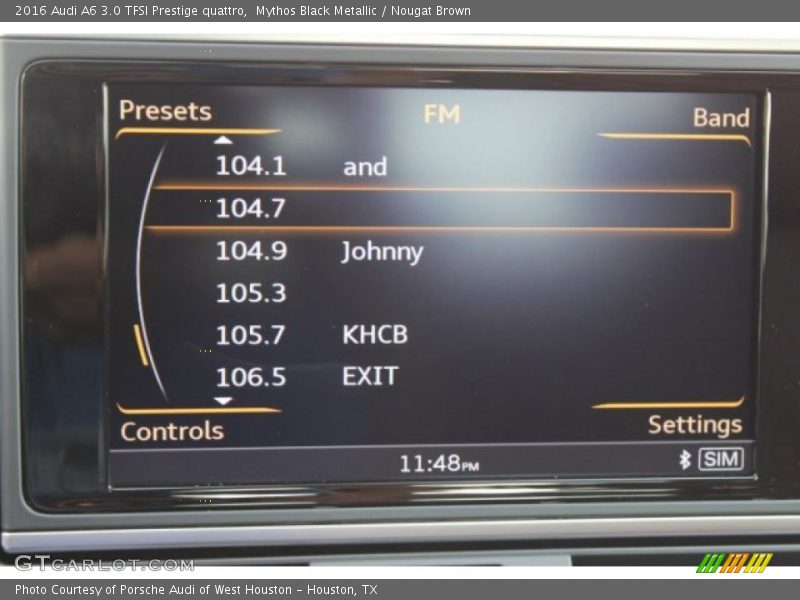 Mythos Black Metallic / Nougat Brown 2016 Audi A6 3.0 TFSI Prestige quattro