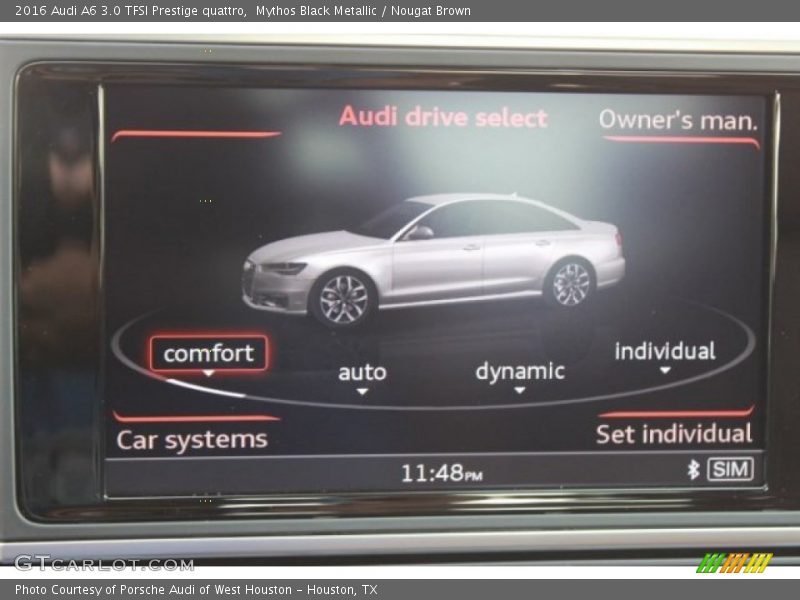 Mythos Black Metallic / Nougat Brown 2016 Audi A6 3.0 TFSI Prestige quattro