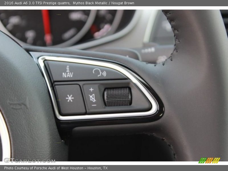 Mythos Black Metallic / Nougat Brown 2016 Audi A6 3.0 TFSI Prestige quattro