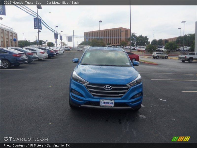 Caribbean Blue / Black 2016 Hyundai Tucson Sport