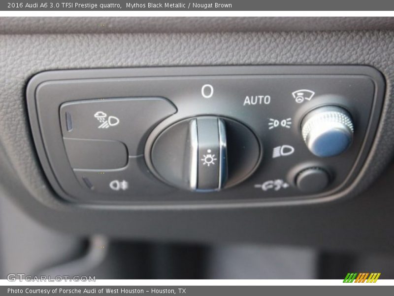 Mythos Black Metallic / Nougat Brown 2016 Audi A6 3.0 TFSI Prestige quattro