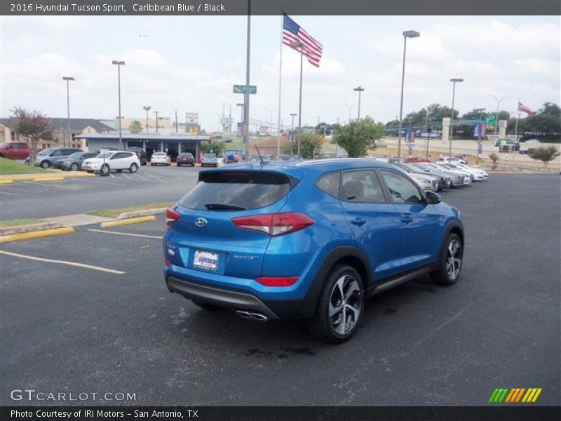 Caribbean Blue / Black 2016 Hyundai Tucson Sport