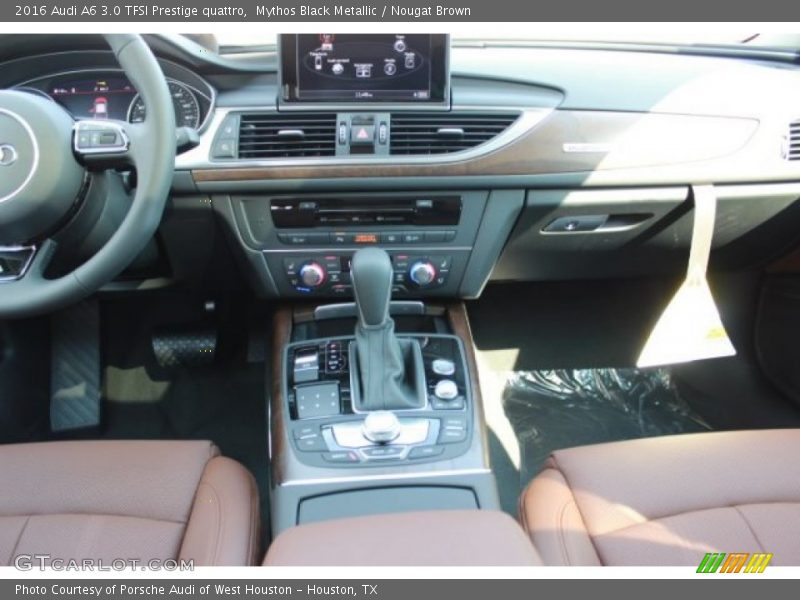 Mythos Black Metallic / Nougat Brown 2016 Audi A6 3.0 TFSI Prestige quattro