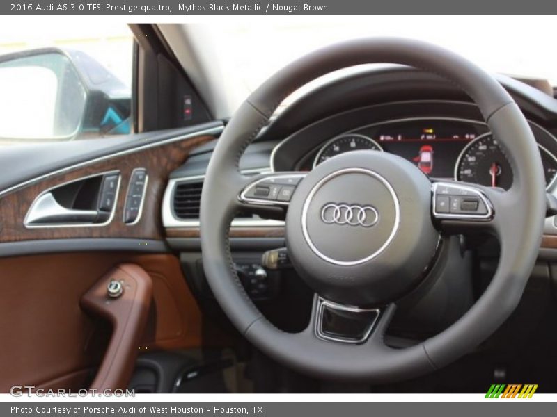 Mythos Black Metallic / Nougat Brown 2016 Audi A6 3.0 TFSI Prestige quattro