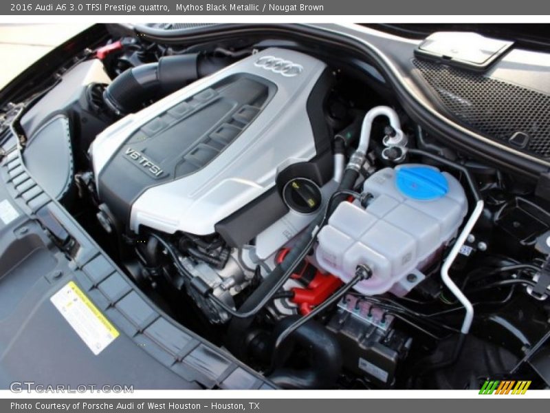 Mythos Black Metallic / Nougat Brown 2016 Audi A6 3.0 TFSI Prestige quattro