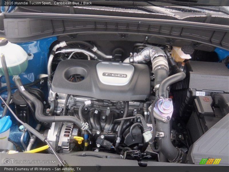 Caribbean Blue / Black 2016 Hyundai Tucson Sport