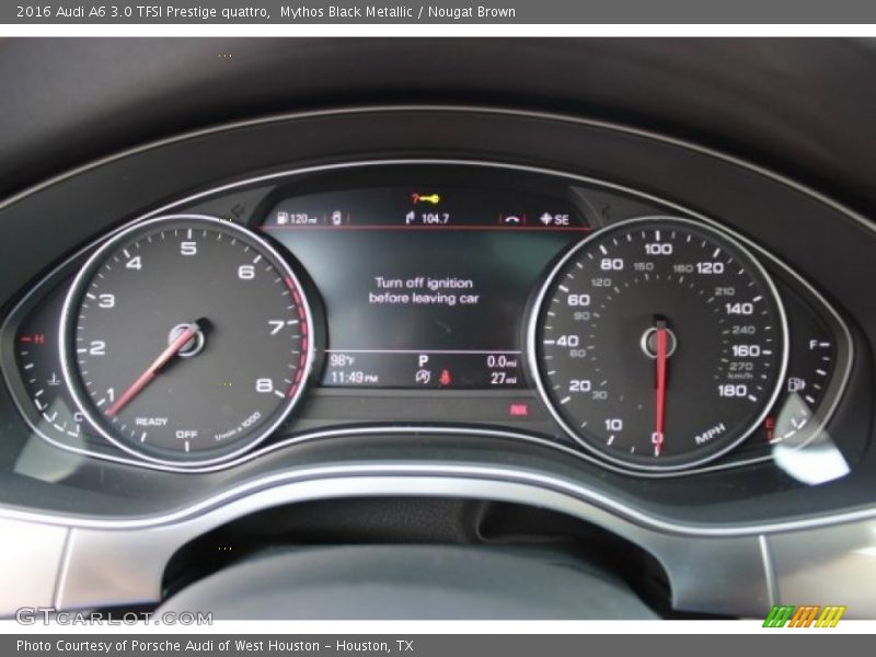 Mythos Black Metallic / Nougat Brown 2016 Audi A6 3.0 TFSI Prestige quattro