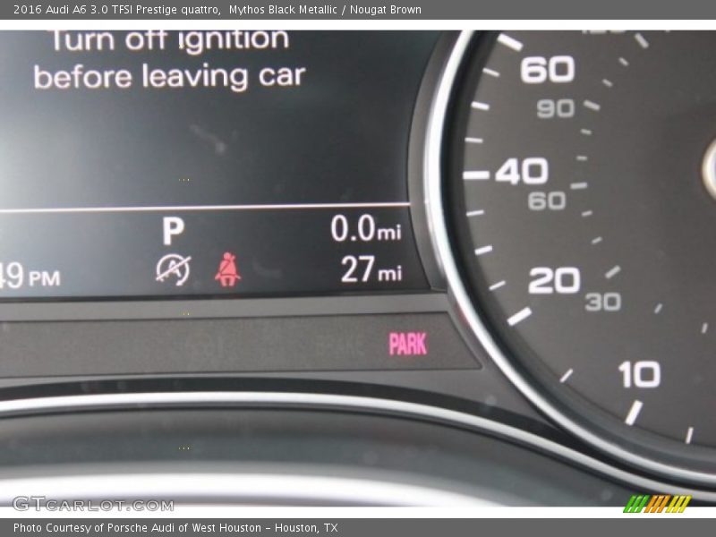 Mythos Black Metallic / Nougat Brown 2016 Audi A6 3.0 TFSI Prestige quattro