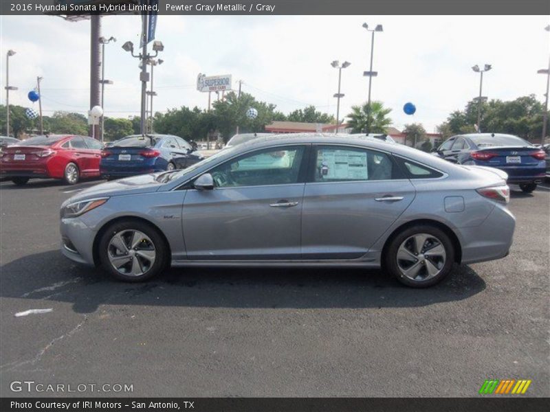 Pewter Gray Metallic / Gray 2016 Hyundai Sonata Hybrid Limited