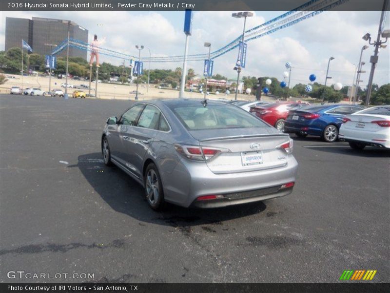 Pewter Gray Metallic / Gray 2016 Hyundai Sonata Hybrid Limited