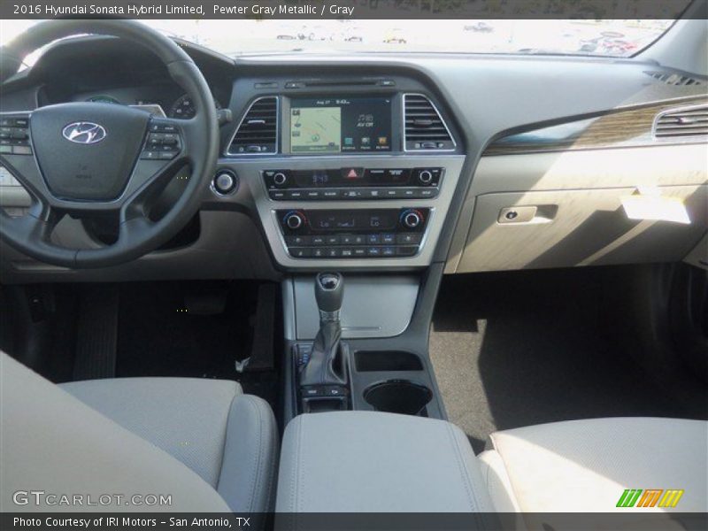 Pewter Gray Metallic / Gray 2016 Hyundai Sonata Hybrid Limited
