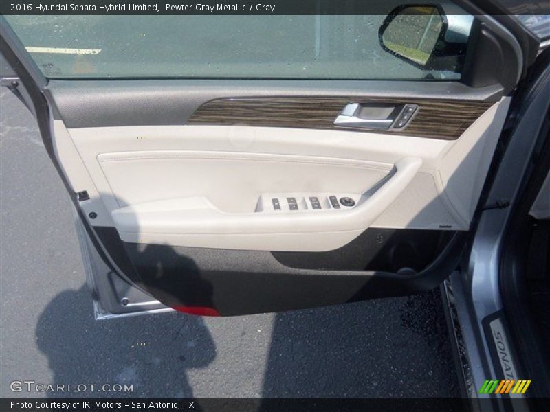 Pewter Gray Metallic / Gray 2016 Hyundai Sonata Hybrid Limited