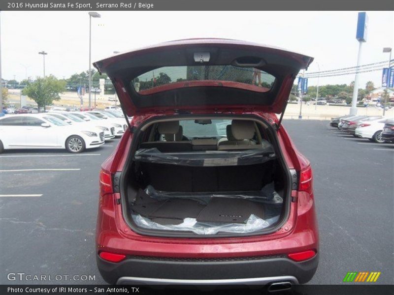 Serrano Red / Beige 2016 Hyundai Santa Fe Sport