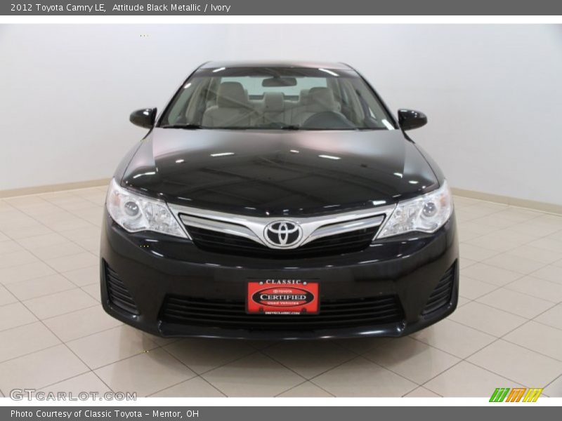 Attitude Black Metallic / Ivory 2012 Toyota Camry LE
