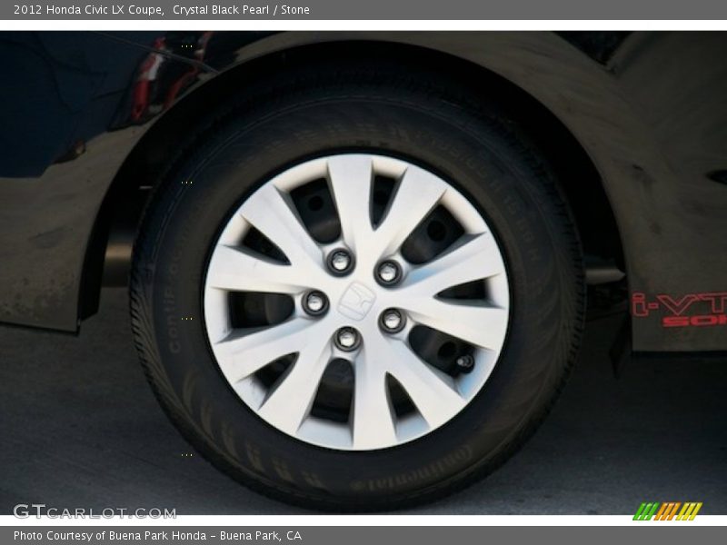 Crystal Black Pearl / Stone 2012 Honda Civic LX Coupe