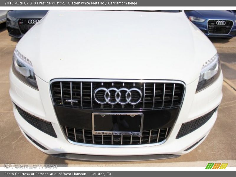 Glacier White Metallic / Cardamom Beige 2015 Audi Q7 3.0 Prestige quattro