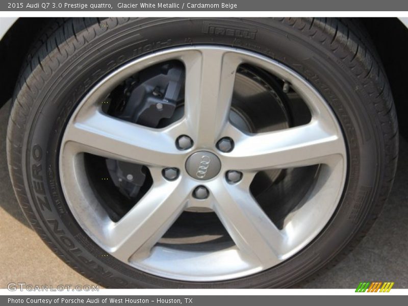 Glacier White Metallic / Cardamom Beige 2015 Audi Q7 3.0 Prestige quattro