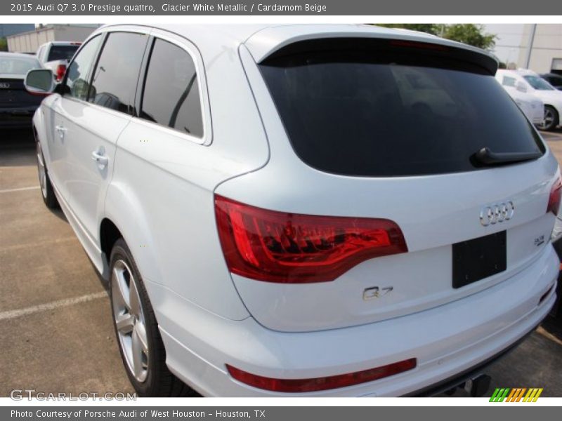 Glacier White Metallic / Cardamom Beige 2015 Audi Q7 3.0 Prestige quattro