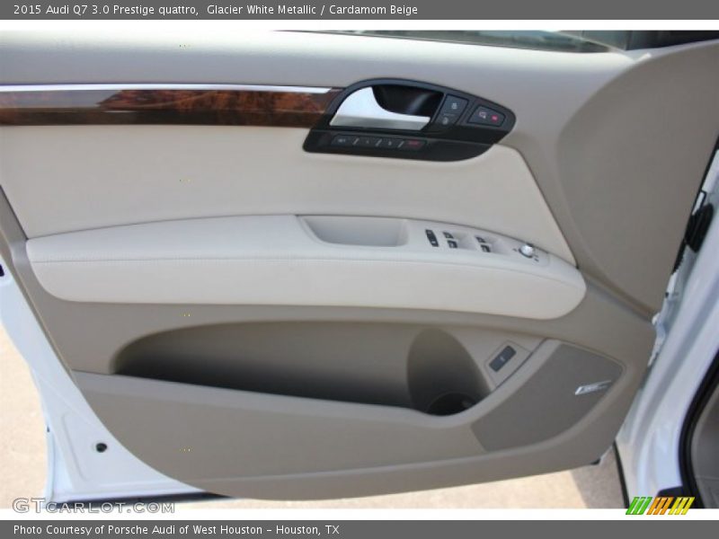 Glacier White Metallic / Cardamom Beige 2015 Audi Q7 3.0 Prestige quattro