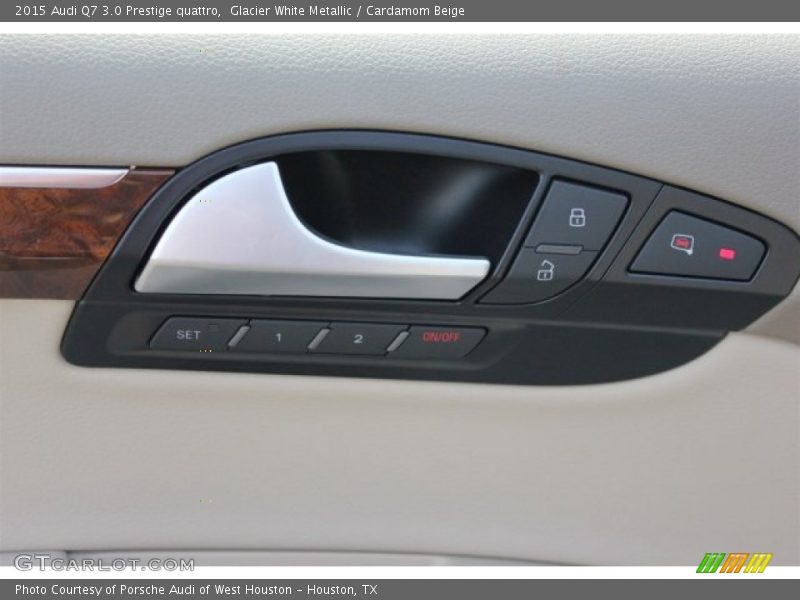 Glacier White Metallic / Cardamom Beige 2015 Audi Q7 3.0 Prestige quattro