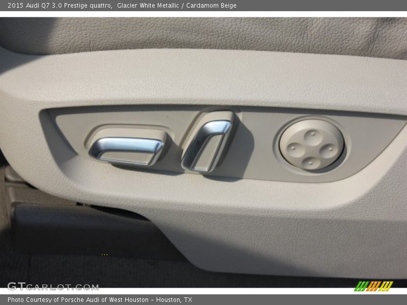 Glacier White Metallic / Cardamom Beige 2015 Audi Q7 3.0 Prestige quattro