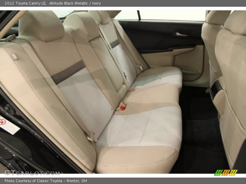 Attitude Black Metallic / Ivory 2012 Toyota Camry LE
