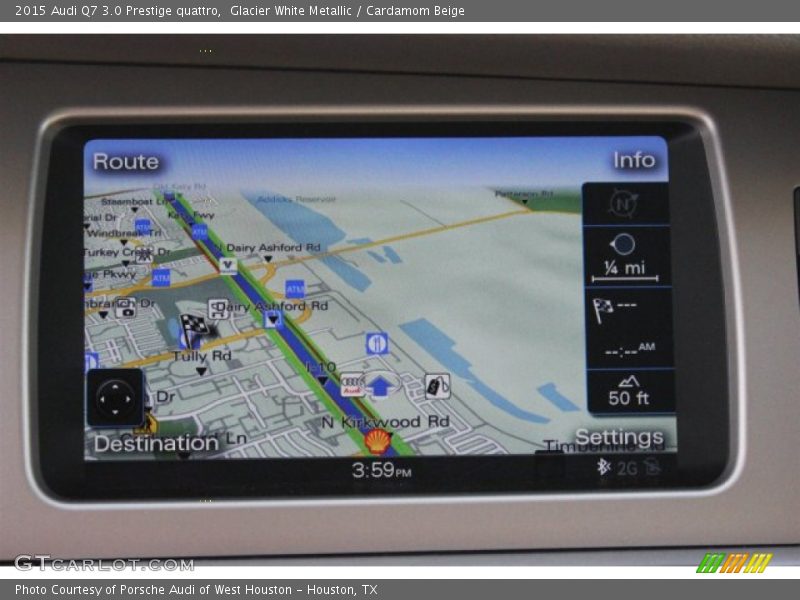 Glacier White Metallic / Cardamom Beige 2015 Audi Q7 3.0 Prestige quattro
