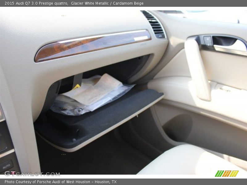 Glacier White Metallic / Cardamom Beige 2015 Audi Q7 3.0 Prestige quattro