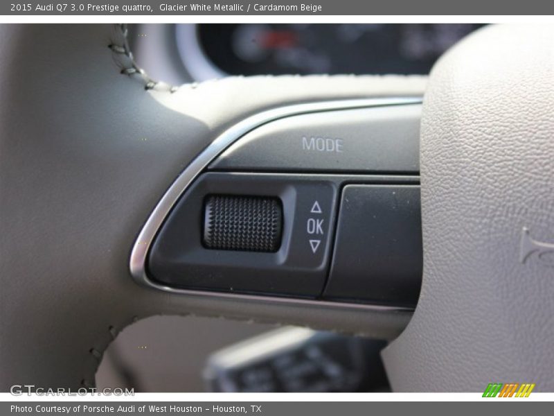Glacier White Metallic / Cardamom Beige 2015 Audi Q7 3.0 Prestige quattro