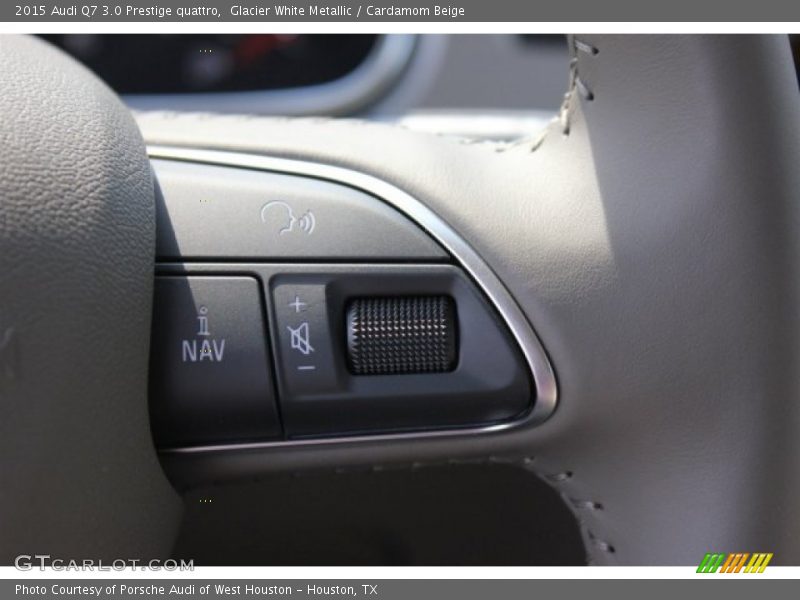 Glacier White Metallic / Cardamom Beige 2015 Audi Q7 3.0 Prestige quattro