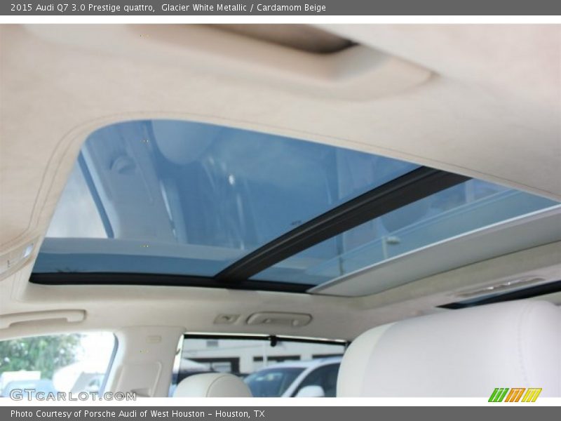 Glacier White Metallic / Cardamom Beige 2015 Audi Q7 3.0 Prestige quattro