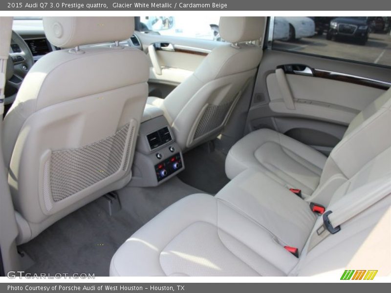 Glacier White Metallic / Cardamom Beige 2015 Audi Q7 3.0 Prestige quattro