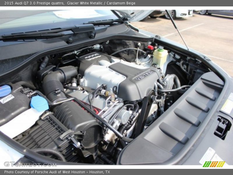 Glacier White Metallic / Cardamom Beige 2015 Audi Q7 3.0 Prestige quattro