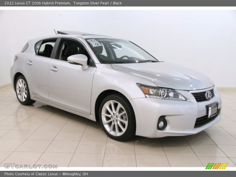 Tungsten Silver Pearl / Black 2012 Lexus CT 200h Hybrid Premium
