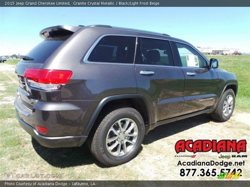 Granite Crystal Metallic / Black/Light Frost Beige 2015 Jeep Grand Cherokee Limited